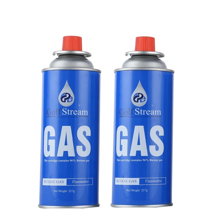 Round Shape Portable Butane Gas Cartridge 227g and Butane Gas Canister