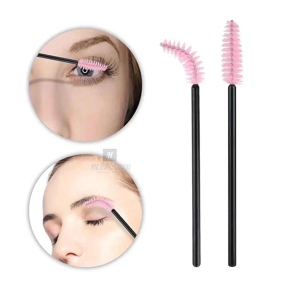 HERSQUEEN Premium Mascara Brushes Eyelash Extensions Makeup Tools Quality Soft Comfortable Best Prices Eyelash Eyebrow Brush