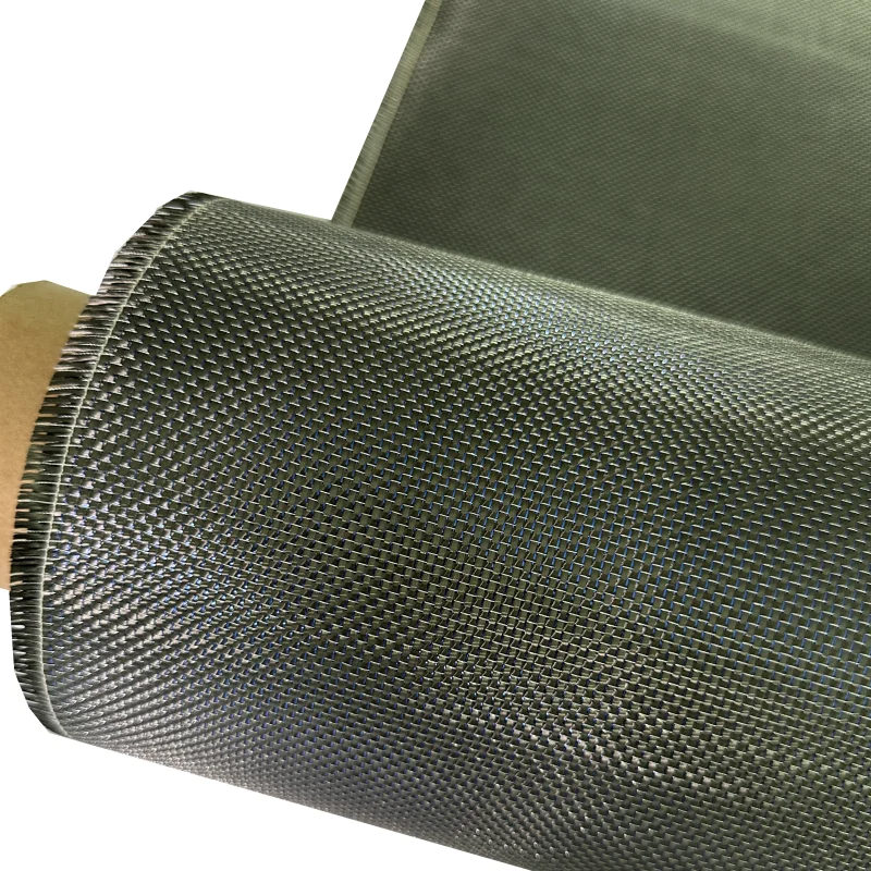Blue Wire Mixed with Carbon Fiber Plain Weave Blue Plain Metallic Thread