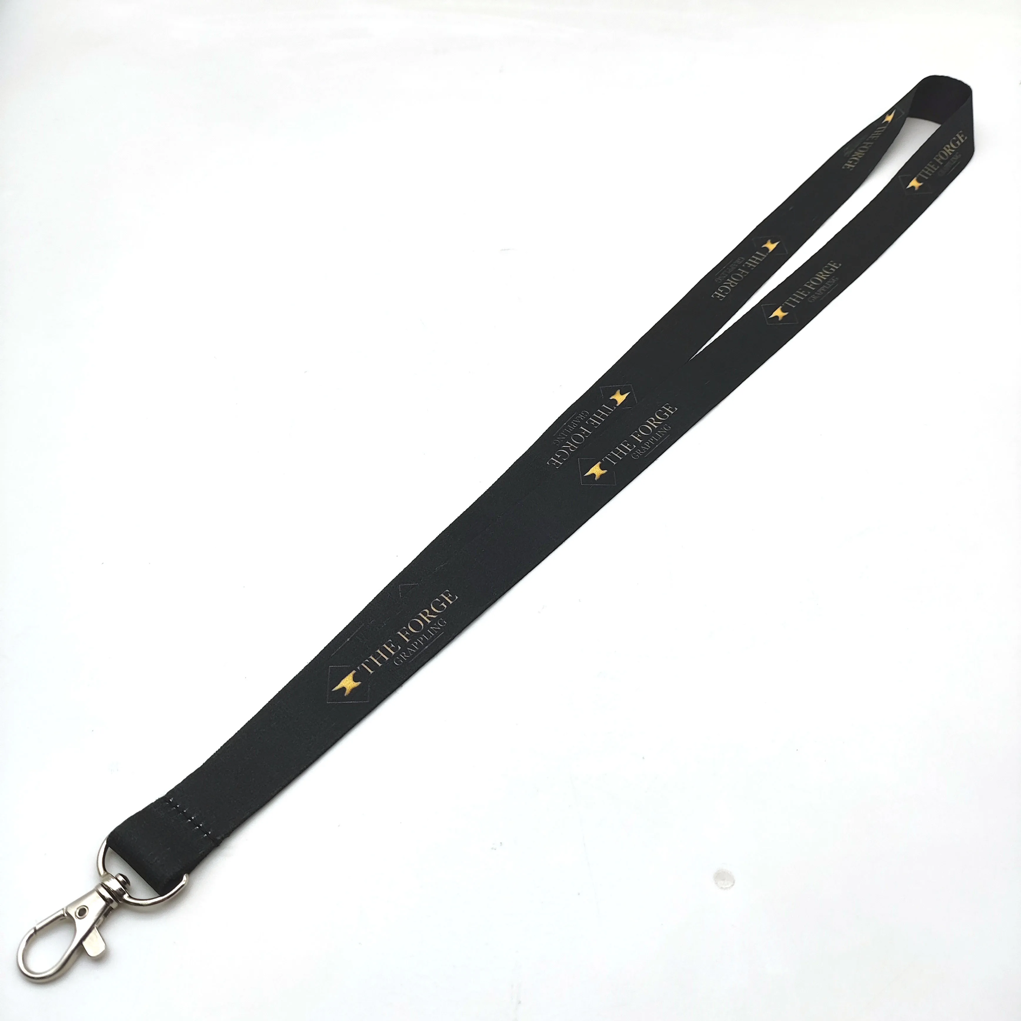 Custom printed logo college lanyards with sliver hook for factory wholesale