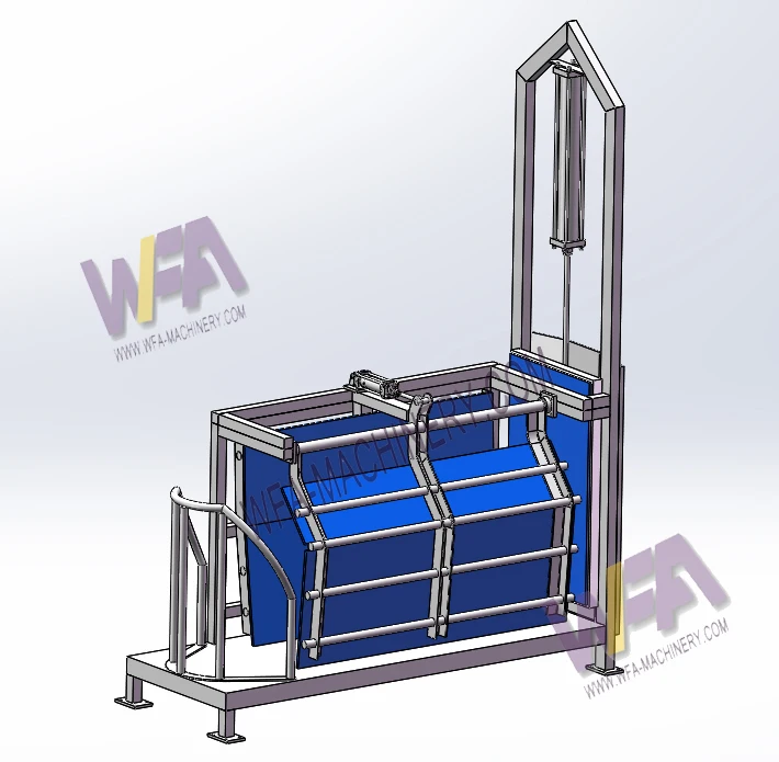 Hot Sale Livestock Abattoir Equipment Pork Meat Processing Line Slaughterhouse Stunning Box For Pig Processing Plant