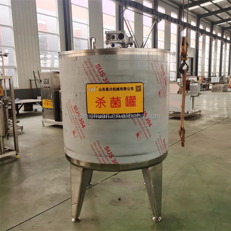 Sauce Batch Pasteurizer Milk Machine 2000L Pasteurizing Machine And Pasteurizer Egg