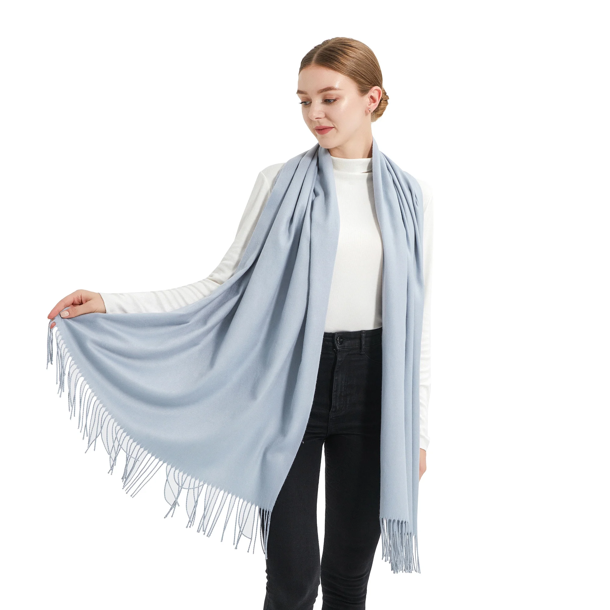 Pashmina Scarf Shawl Solid party shawl warm wrap High Quality Soft scarf Thick Women Gift Pashmina wrap shawl