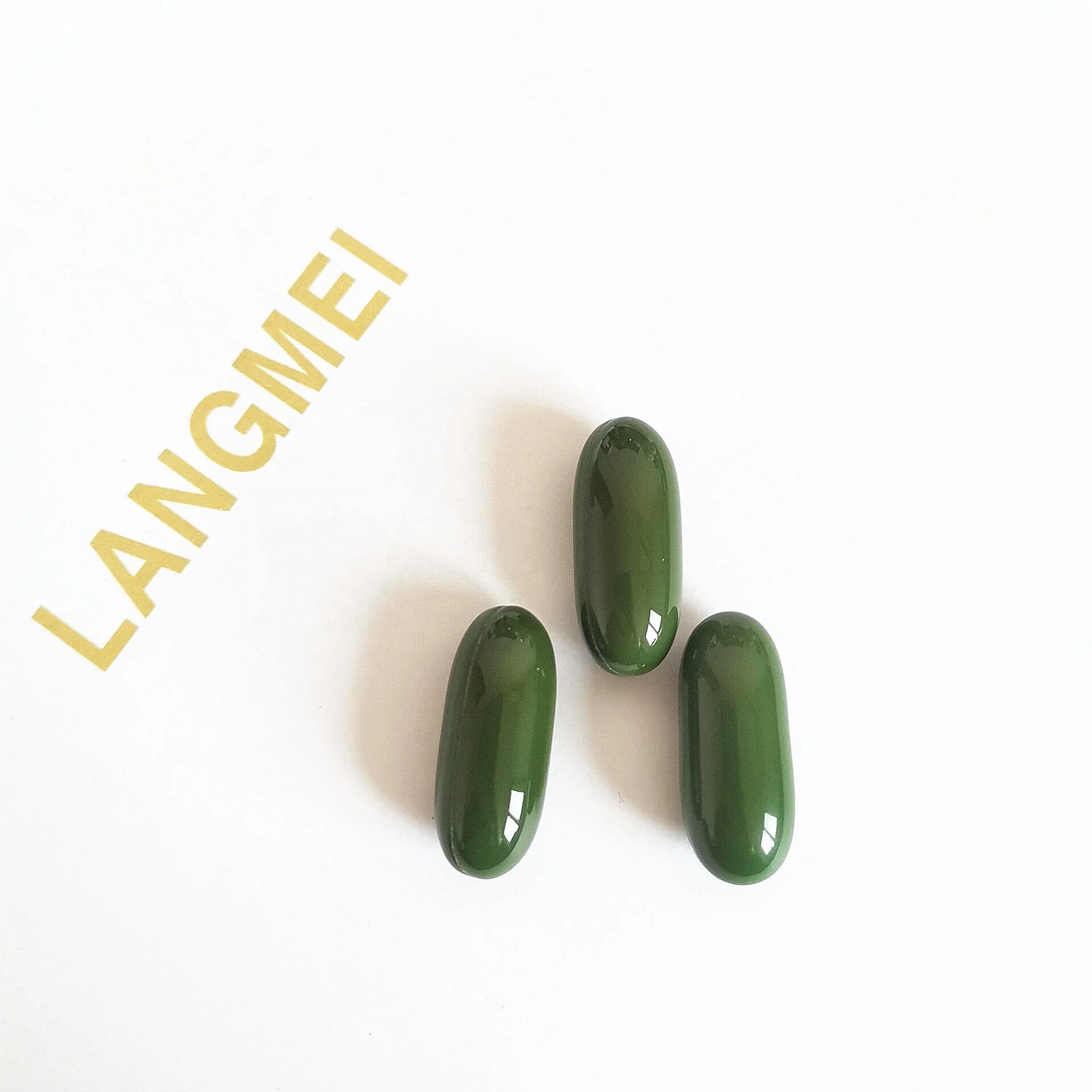 
Herbal Supplements Halal Vegan Spirulina Softgel Capsules in Vitamins Private Label 
