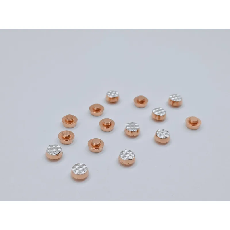 AgSnO2 electrical contact rivet electrical bimetal Contact rivets 4.5mm Ag Ni10/Cu bimetal silver contacts