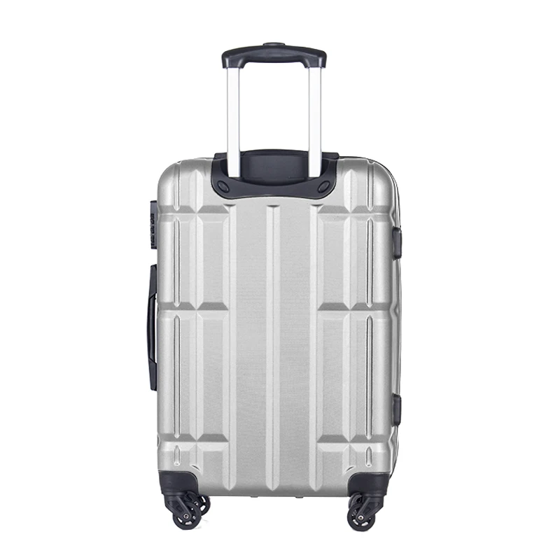 2020 Hot Design Pvc Luggage Tags ABS Trolley Suitcase Set 3pcs Silver Customize Hard Case Travelling Bags Luggage sets