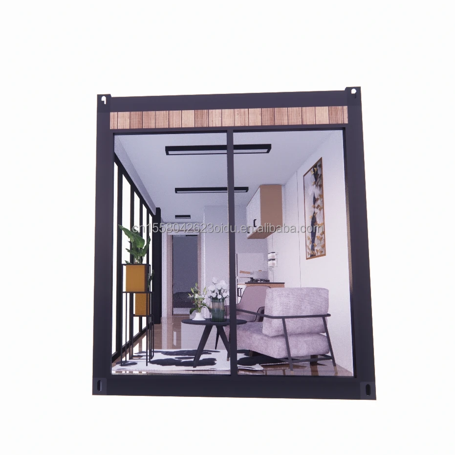 EU Modern Wooden Prefabricated Houses Flat Packaging Container for Resort Hotel Prefabricated Homes