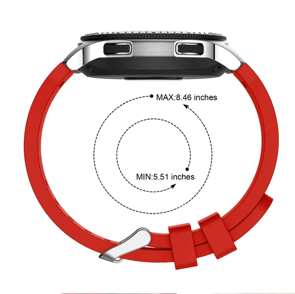  Ремешок силиконовый для Samsung galaxy Watch 46 мм сменный спортивный браслет Gear S3 Frontier/Classic