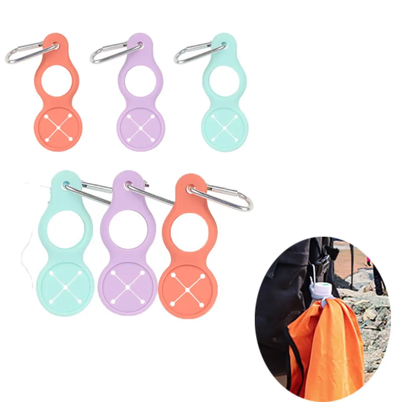 Custom Multicolor Trendy Silicone Portable Hands Free Clip Small Mini Pet Dog Poop Bag Holder Dispenser