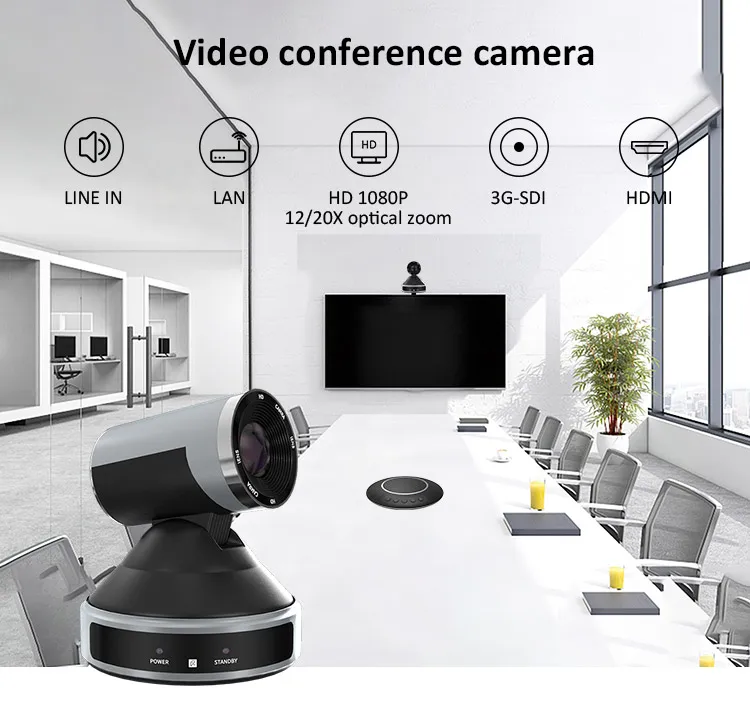 Factory price usb3.0 20x auto focus 1080p v isca ip ptz camera sdi for broadcasting JTHD91A conference system ptz camera  sdi