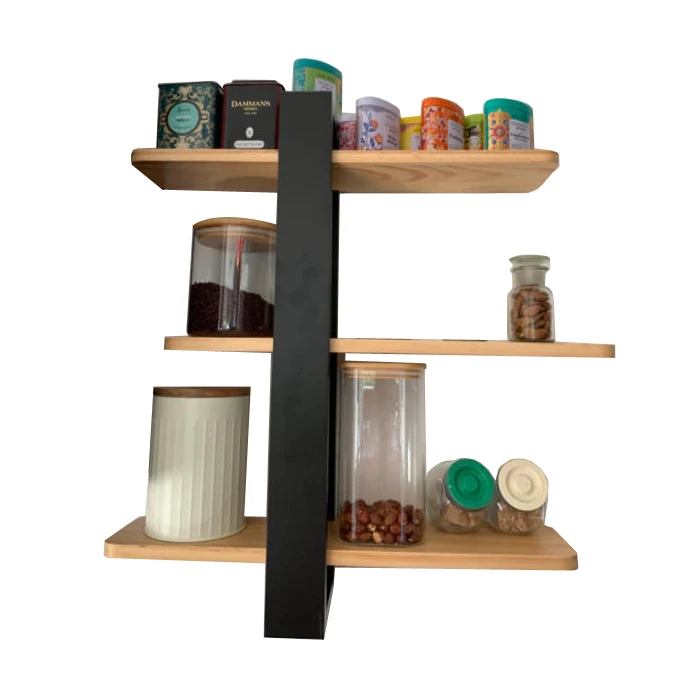 Floating Shelves for Wall Mounted Pine Wood 3 Tier Large Shelf for  Office Bathroom Home Decoration Storage Plant Photo Display