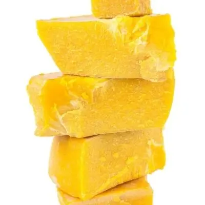Beeswax granules Yellow beeswax is used in food grade beeswax candles