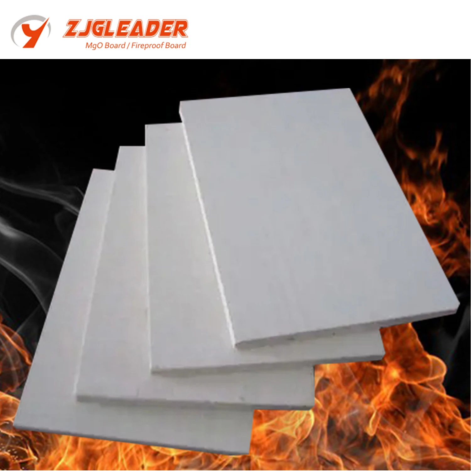 Ecological Fireproof Mgo Wall Panels Green Environmentally Friendly for Office Building Gymnasium Magnesium Oxide Boards