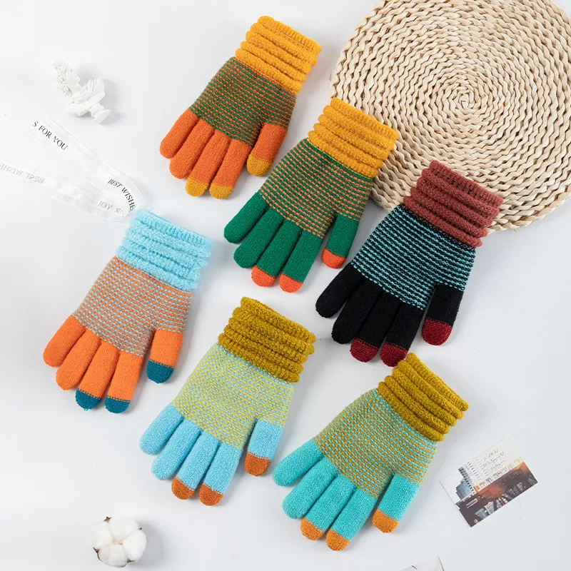 Factory directly Best china Winter Mittens Warm Factory Price Wholesale Low MOQ lady knit winter gloves
