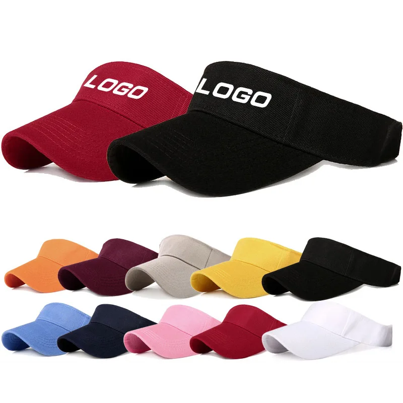 wholesale caps hat high quality sun hats summer Custom UV Protection sunvisor_cap tennis plain Visor Cap