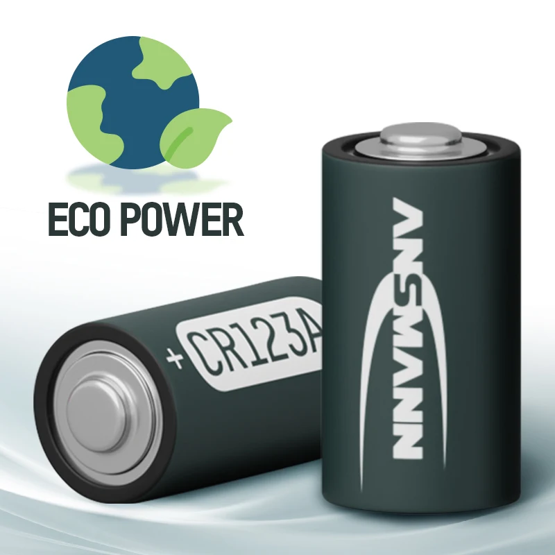 ANSMANN 1600 cycles 3V CR123A rechargeable 3v lithium battery 1500mAh camera battery CR123A