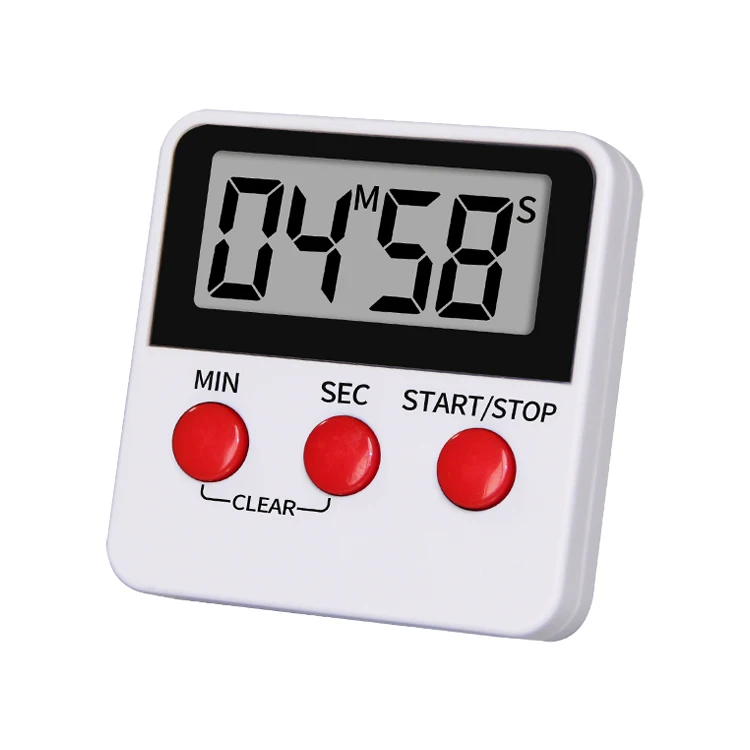 Count Up Down Magnetic Timer Clock with Alarm Fast Setting for Cooking Baking Students