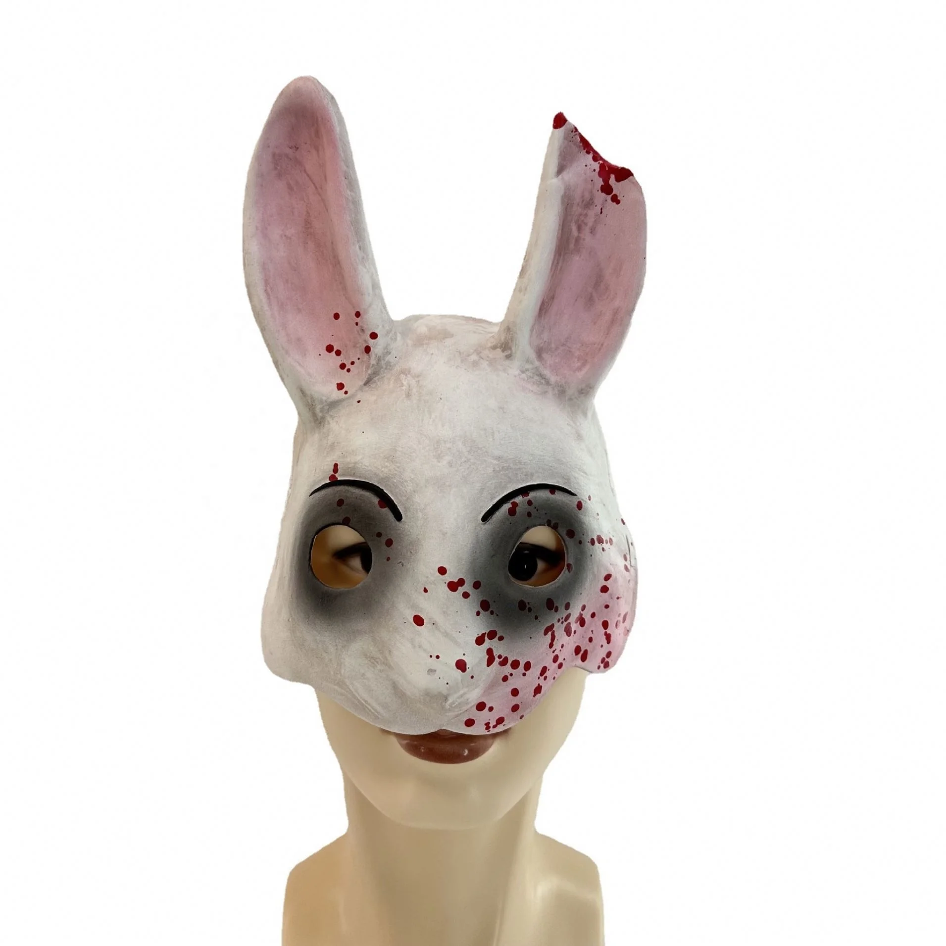Party Supplier Bloody Bunny Rabbit Mask Scary Horror Monster Latex Rabbit Easter Bunny Cosplay Party Mask for Adult