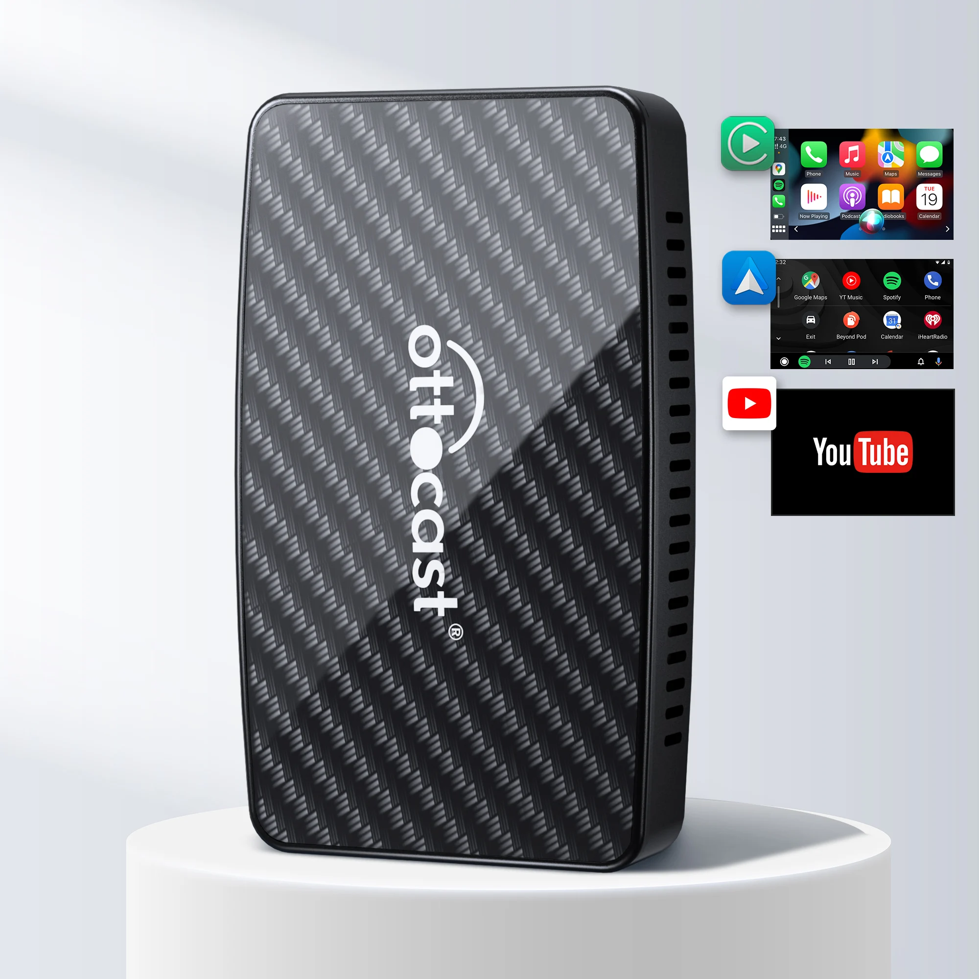 Ottocast Full Customization TV Box for Car Roadmate Connect Netflix Media Car Play AI Box universal For Different TV Sticker