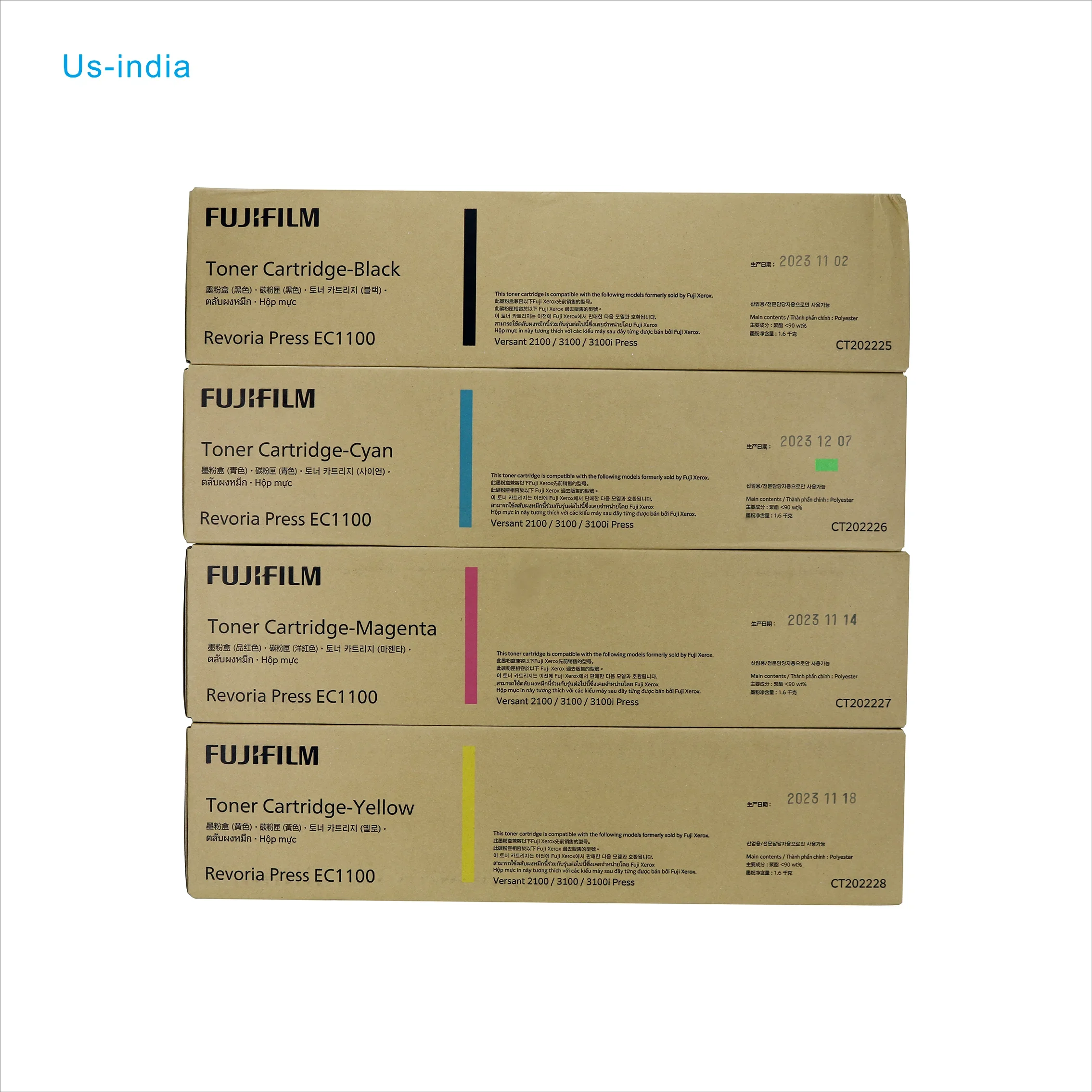 CT202225 CT202226 CT202227 CT202228 Xe rox 2100 Toner original 3100 Cartridge US Version Toner Color powder V80/V180/V170I/V180I