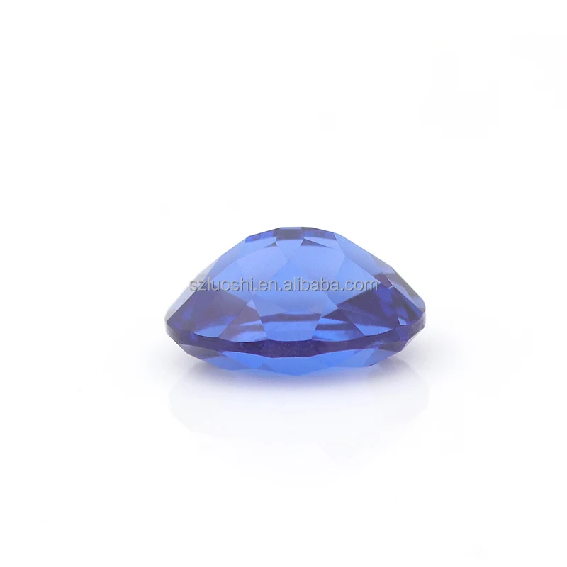 Laboratory Make Transparent Vivid Blue Oval Cut Lab Grown Sapphire Luxury Custom for Jewelry Making Stone Price Per Carat