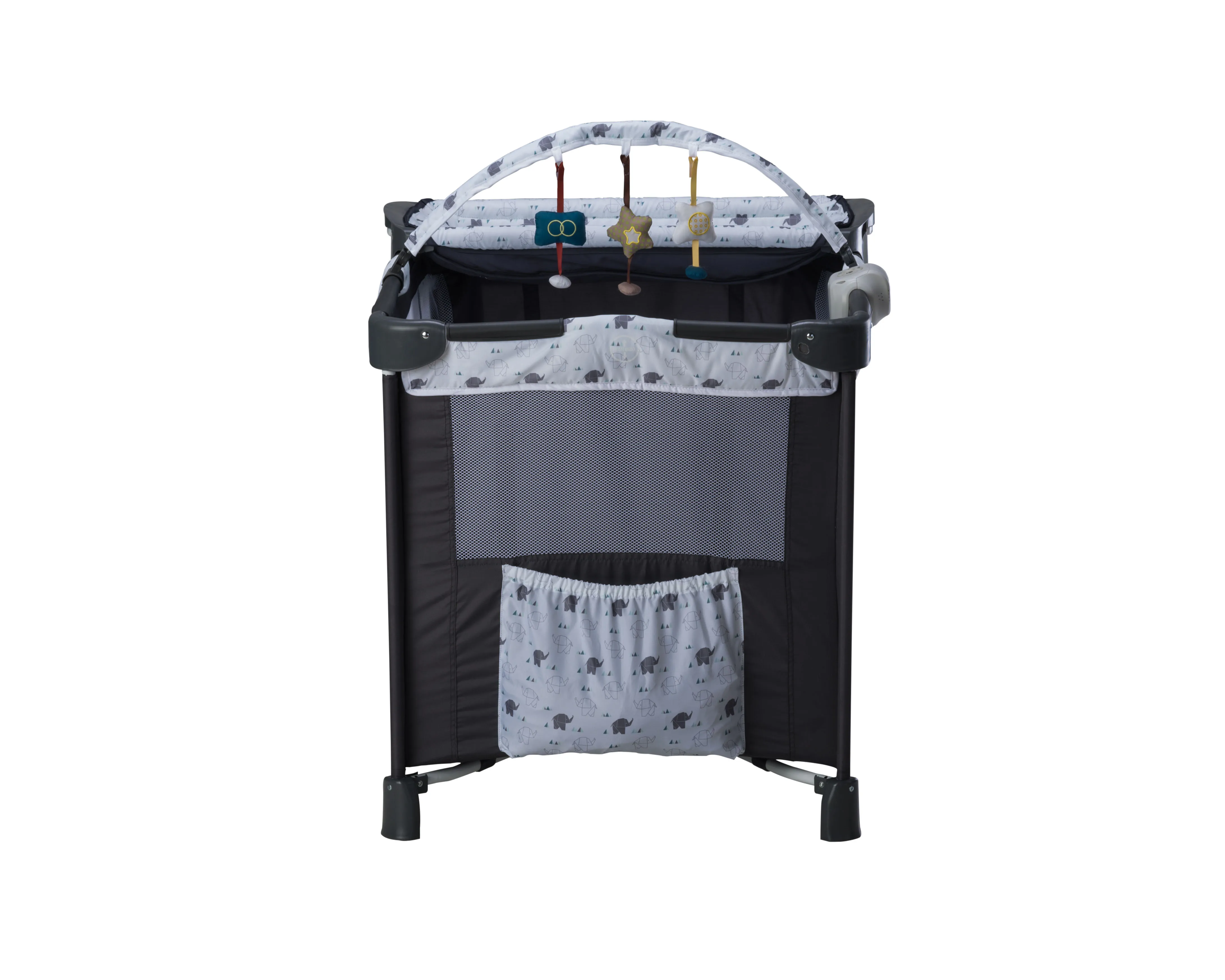 
Baby Crib Foldable Playpen Portable Playard Pack Travel Infant Bassinet Bed with vibrator and toys 