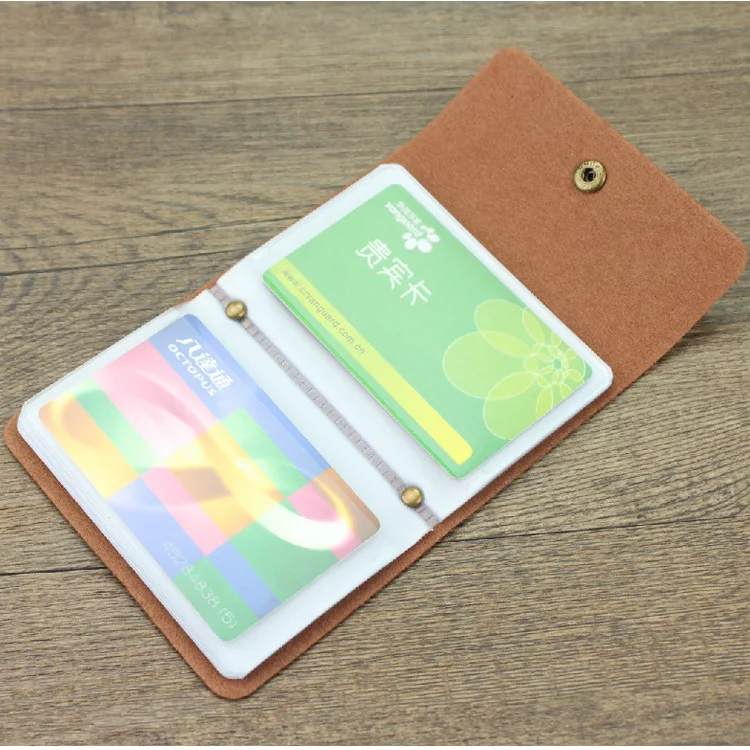 Wholesale Customized Pressure Change PU Card Bag Male Bank Card Case Unisex Universal Fashion High-end Card Case