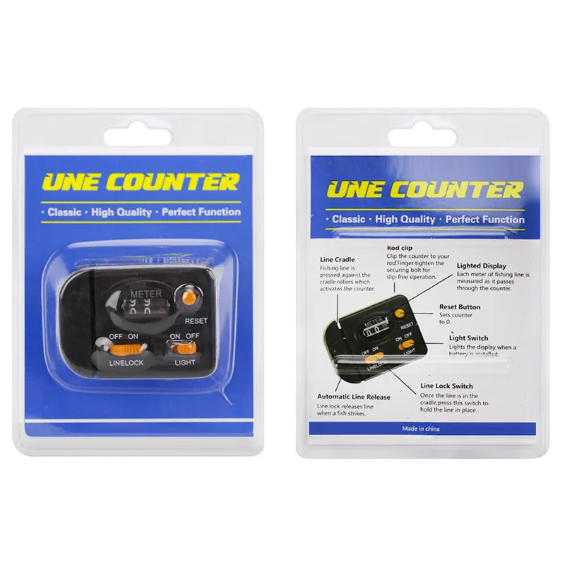 Fishing Line Counter, Professional Trolling Fishing Line Counter Depth Length Gauge Finder Digital Display 99m Counter