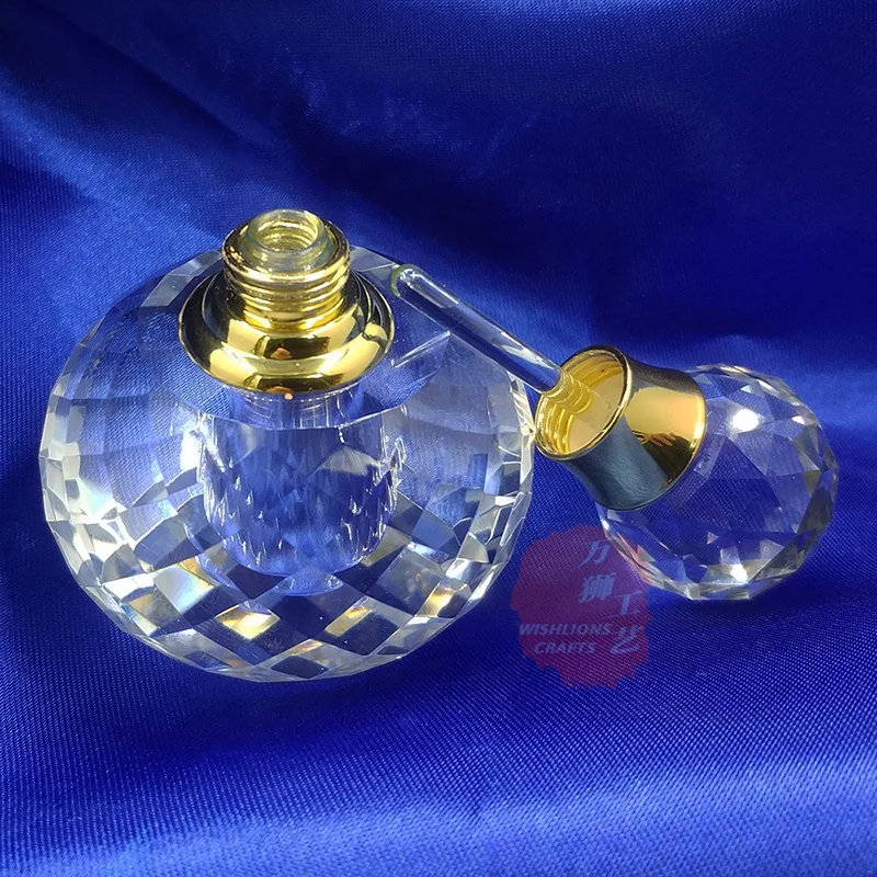 New Design K9 Crystal Bottle For Perfume Wholesale Dubai Bottle Glass Empty Perfume Bottle Crystal For Souvenir Gift PCB-03