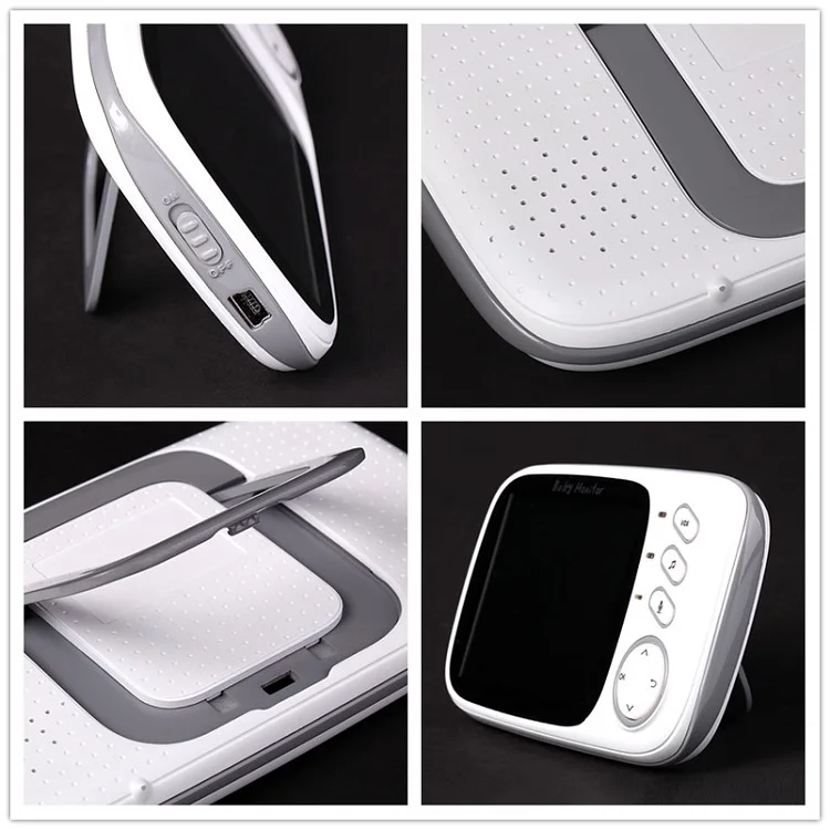 
portable monitoring automatic night vision temperature display baby voice intercom monitor 