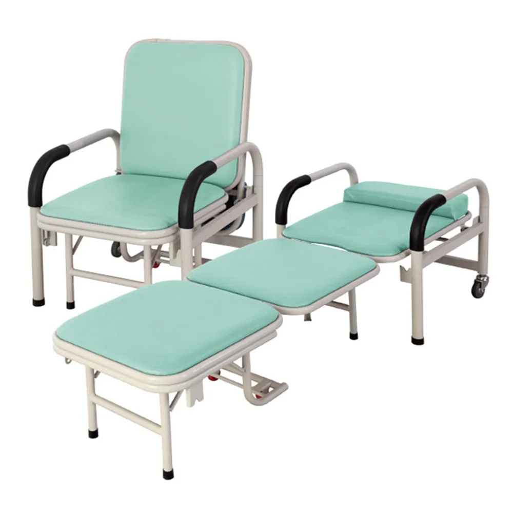EM-CS006 Foldable Sleep Bed Chair  Waiting Chair Hospital Patient Room Accompany Chair