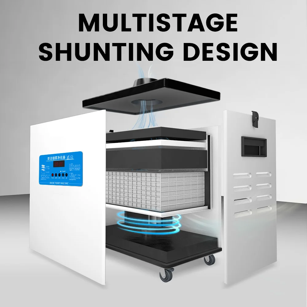 SZJIJE 100W Powerful Moxa Smoke Suction Machine Hair Salon Smoke Extractor Moxibustion Fume Extractor