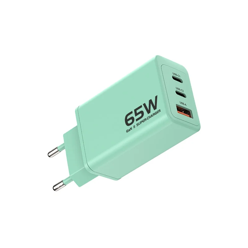 Original Gan PD 65W Charger For mackbook Mobile Phone US EU Korea AU UK Plug 65W USB C + A Type C Fast Wall Charging