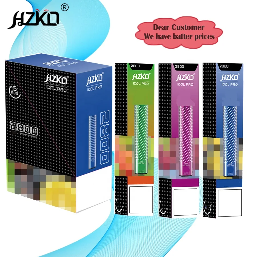 2021 самый популярный 20 цветов 100% оригинальный IDOL PRO 2800PUF Быстрая Доставка Оптом