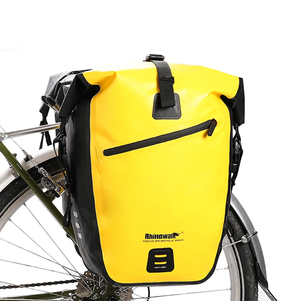 RHINOWALK 27L Waterproof Bike Bag Travel Cycling Rear Rack Tail Seat Trunk Bicycle Pannier Bag