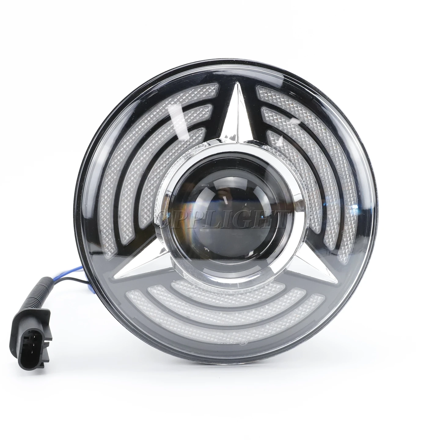 2022 New Led Headlight 7 Inch Hi-Lo Beam Compatible for Jeep Wrangler 1997-2016 Motorcycle Lada Niva Offroad 4x4