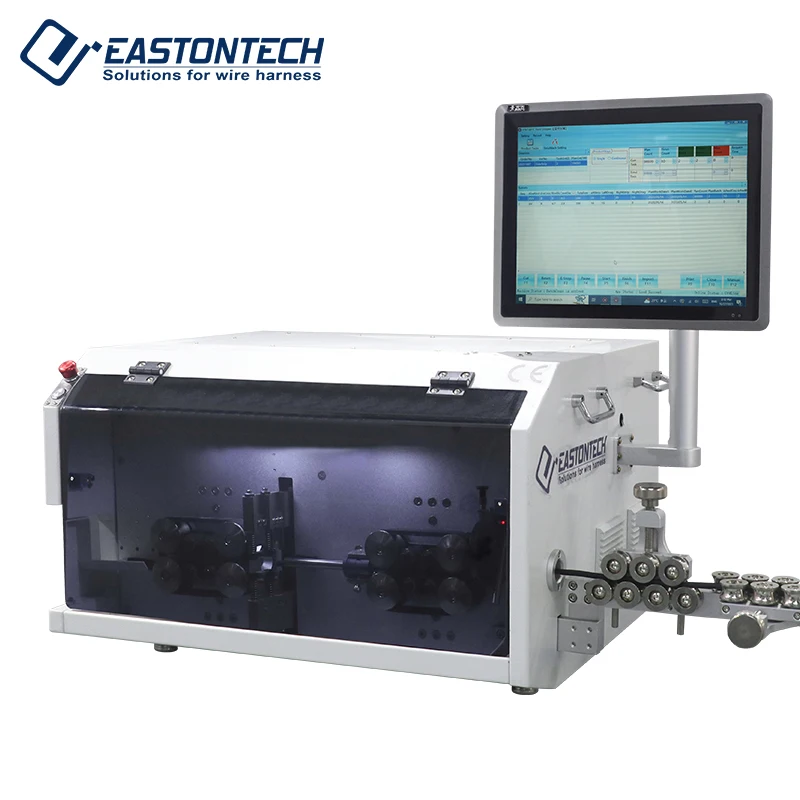 EW-05F+S Cable Manufacturing Equipment Automatic Small Wire Cable Cutting And Stripping Machine with control system