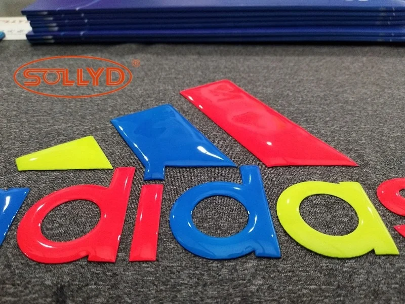 SOLLYD Glossy crystal 3D silicone HD printing ink for screen printing textile in garment fashion cloth T-shirt printing