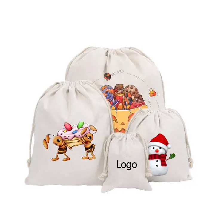 Cotton bag packing drawstring big bag