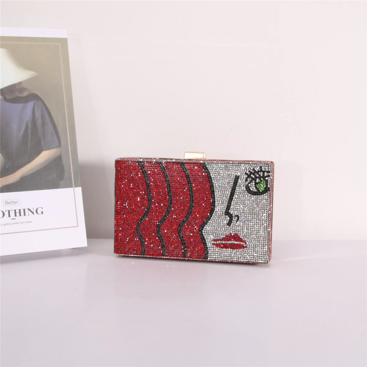 Модная Роскошная вечерняя сумка со стразами, роскошная квадратная сумка-клатч со стразами