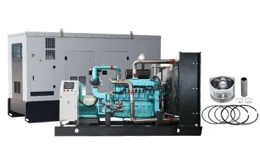 Silent gas generator with 6 cylinder as prime power