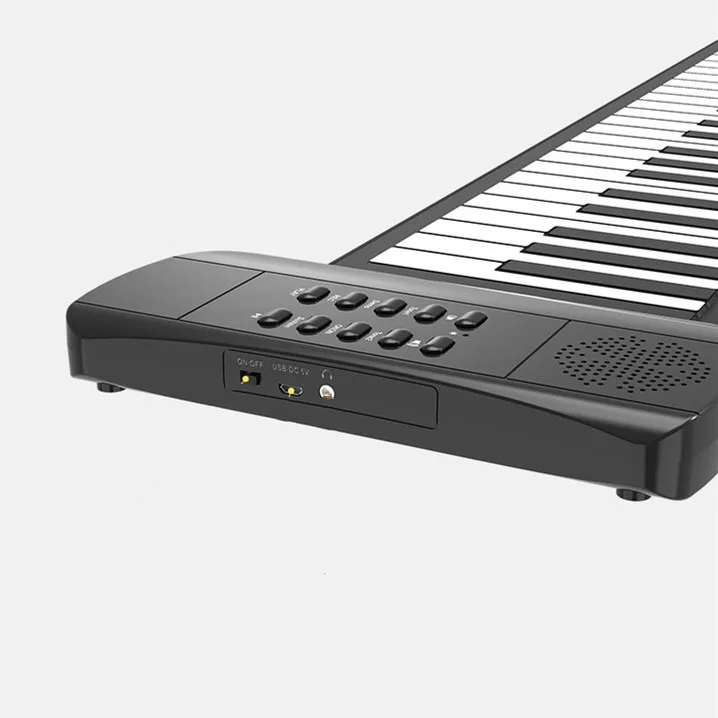 Складное пианино 61 клавиша силиконовая клавиатура портативное электронное мини-клавиатура