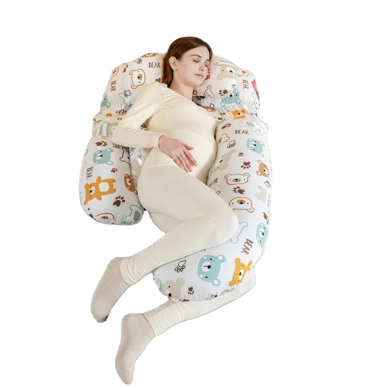 2023 New Leg Support Full Body U Shape Waist Protection  Removable Cover Pregnancy Body Maternity Pillow For Pregnant Women