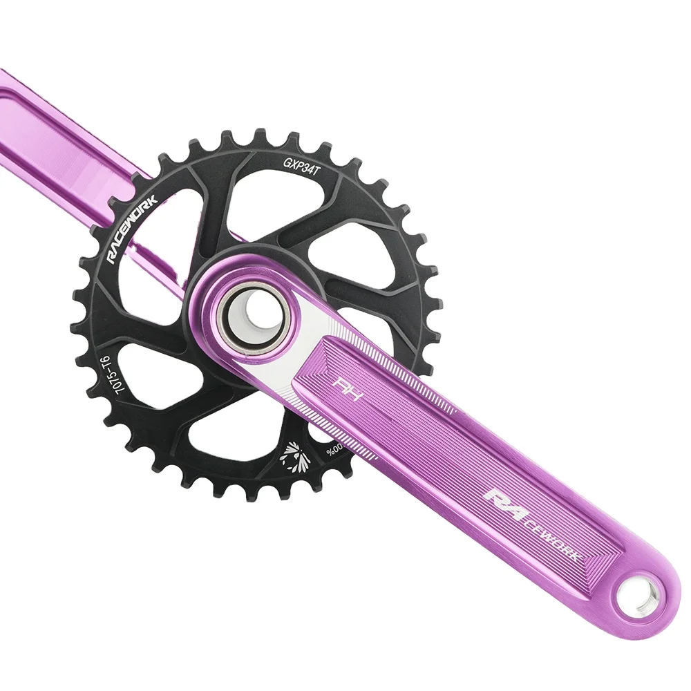 RACEWORK MTB Bicycle Crankset GXP 170mm Mountain Bike 32T 34T 36T 38T Chain Ring Narrow Wide Crank Set For SRAM GXP XX1 Shimano