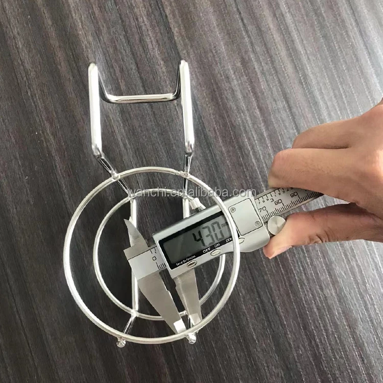 Ready Stock Supply Medical Stainless Steel Metal Hand Sanitizer Hook Rack Hospital Wall Holder Hanger basket