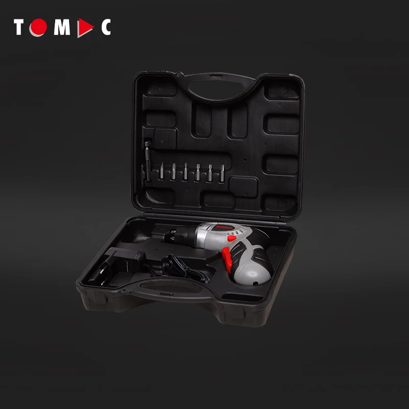 Мини-Беспроводная электрическая отвертка TOMAC 14 шт. 1/4 дюймов 3 6 В сертифицирована для домашнего и легкого профессионального использования