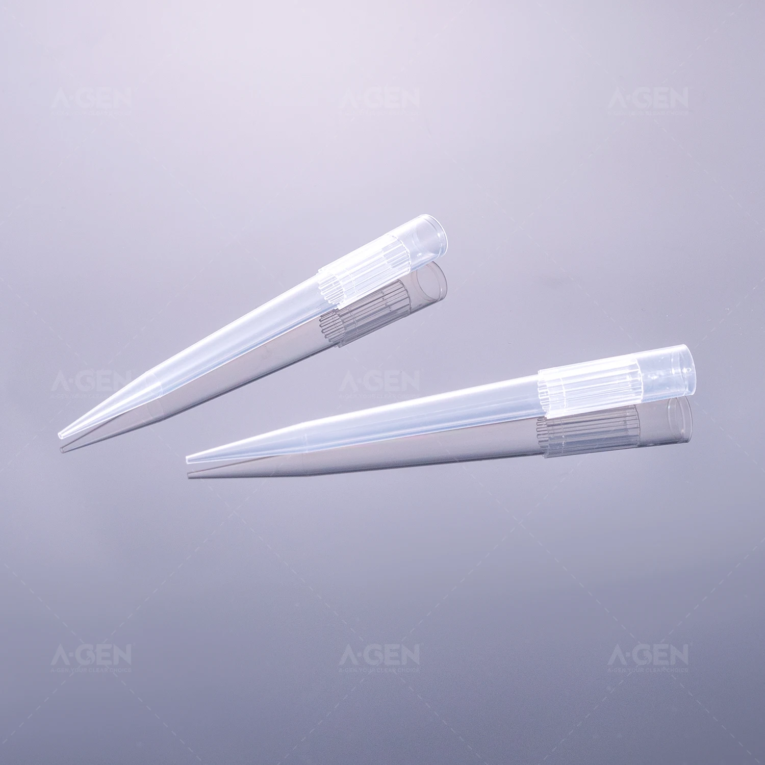 Polypropylene Pcr Free Low Retention Optional Pp Material 1000ul Pipette Tips( Without Filter In Rack For Brand R )