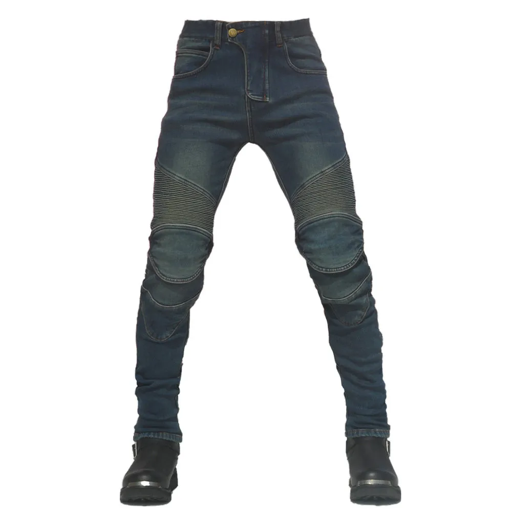 
New motorcycle jeans men and women motorcycle riding pants winter plus velvet waterproof and warm racing pants 