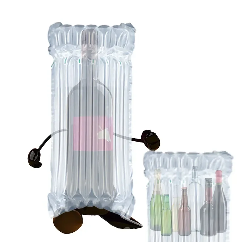 Packing Material Inflatable Red Wine Bottle Shipping Reusable Air Column Cushion Bag