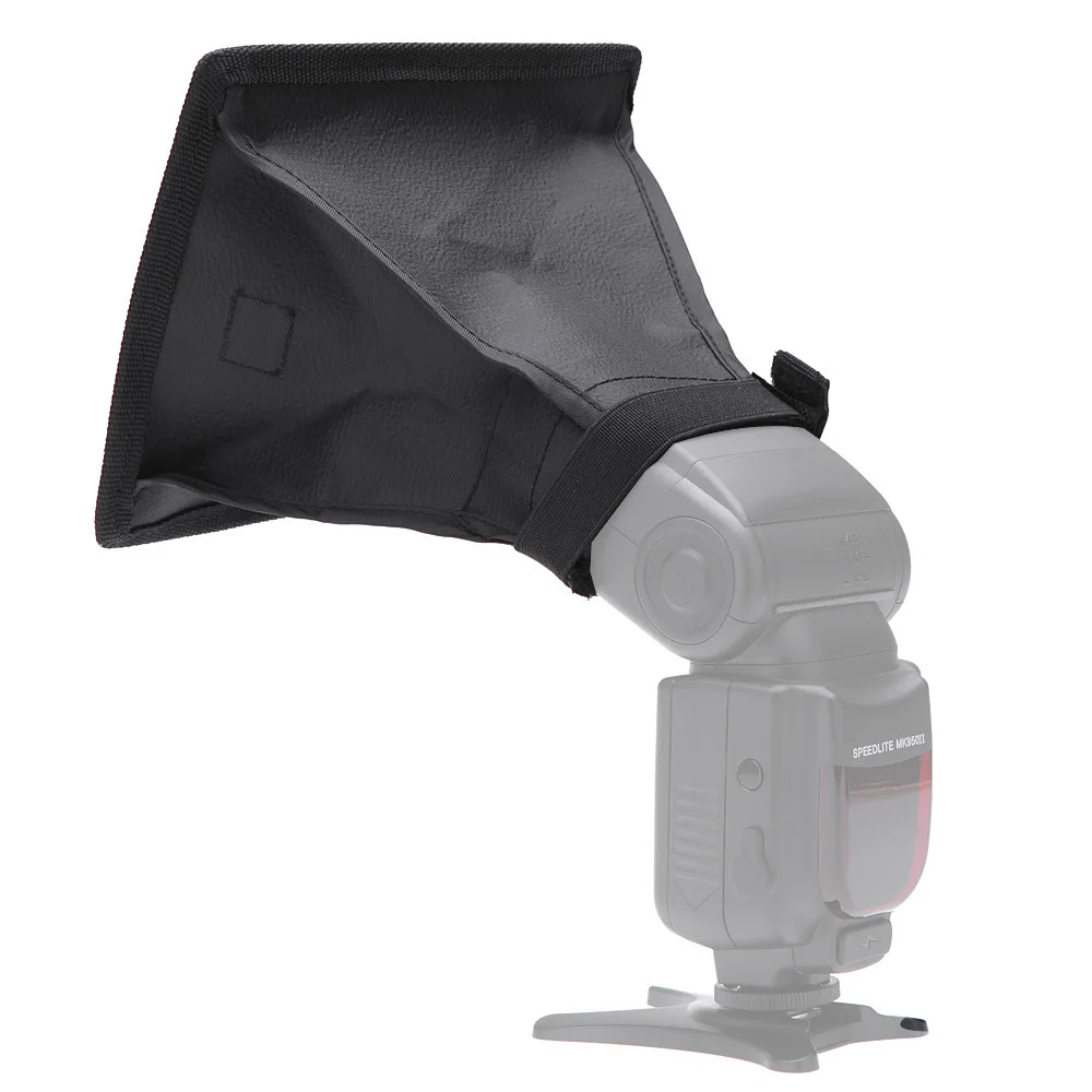 
New Portable Mini Foldable SLR Camera External Speedlite Universal Soft Cover Flash Softbox 15*17 cm Flash Light Diffusers 